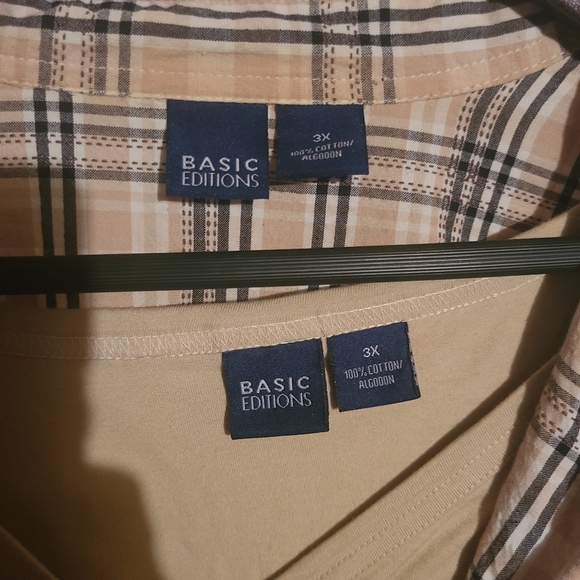 Plaid Top with Matching Undershirt - Picture 2 of 5